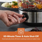 Geepas 7.2L Stainless Steel Electric Food Steamer 3 Tier (GFS63066UK)