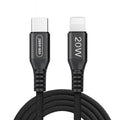 Ven-Dens Black Fast Charging Cable Type-C to Lightning 1.5M (VD-DC104)
