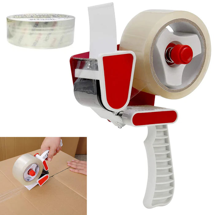 Supadec Tape Gun Dispenser with 2 Rolls Parcel Tape
