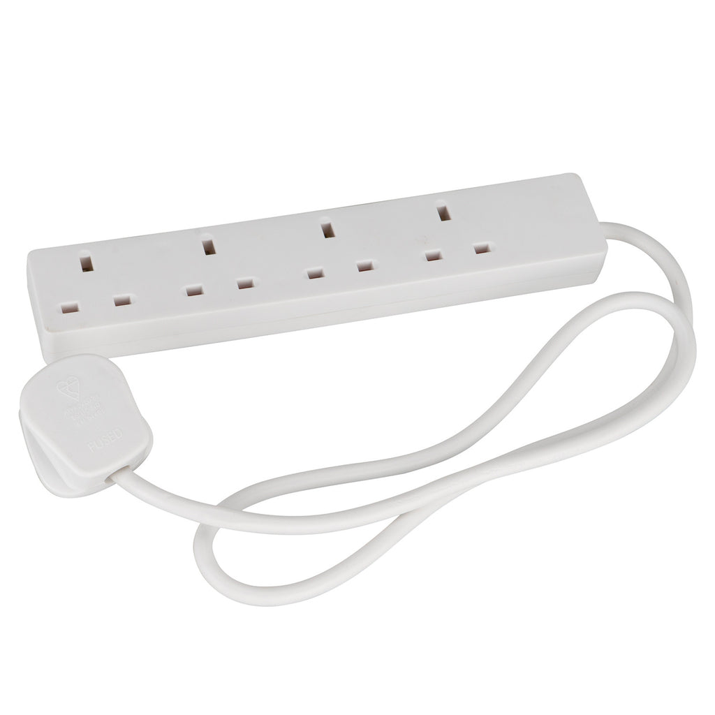 Powerplus 4 Way UK Extension Lead with 1m Cable (1332)