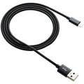 Powerplus USB to 8 Pin Cable 1m Black Braided Charging & Data Cable (2082)