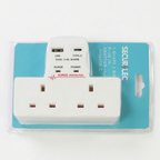 Securlec T-Shape 2 Way Plug Adaptor with USB-A & USB-C (SL9090)