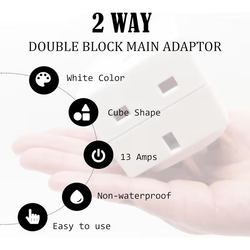 Powerplus 2 Way Plug-In Socket Adaptor (1030)