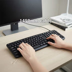 Ven-Dens USB Wired Full Size Office Keyboard (VD-KB004)