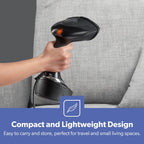 Geepas 1500W Black Handheld Garment Steamer 400ml (GGS25040UK)