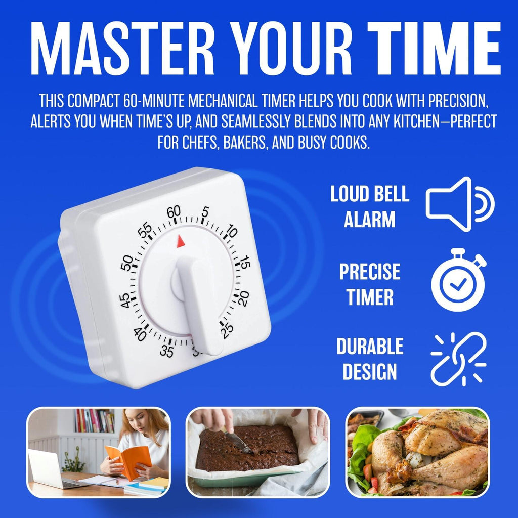 Prima 60 Minute Mechanical Kitchen Timer