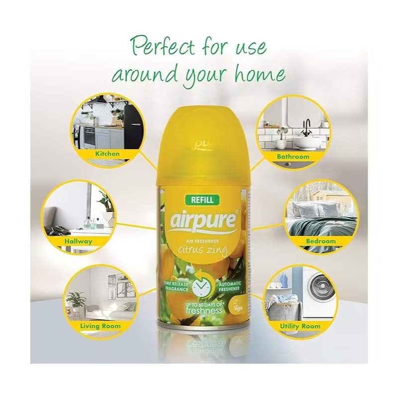 AirPure Moments Automatic Air Freshener Refill 250ml Citrus Zing