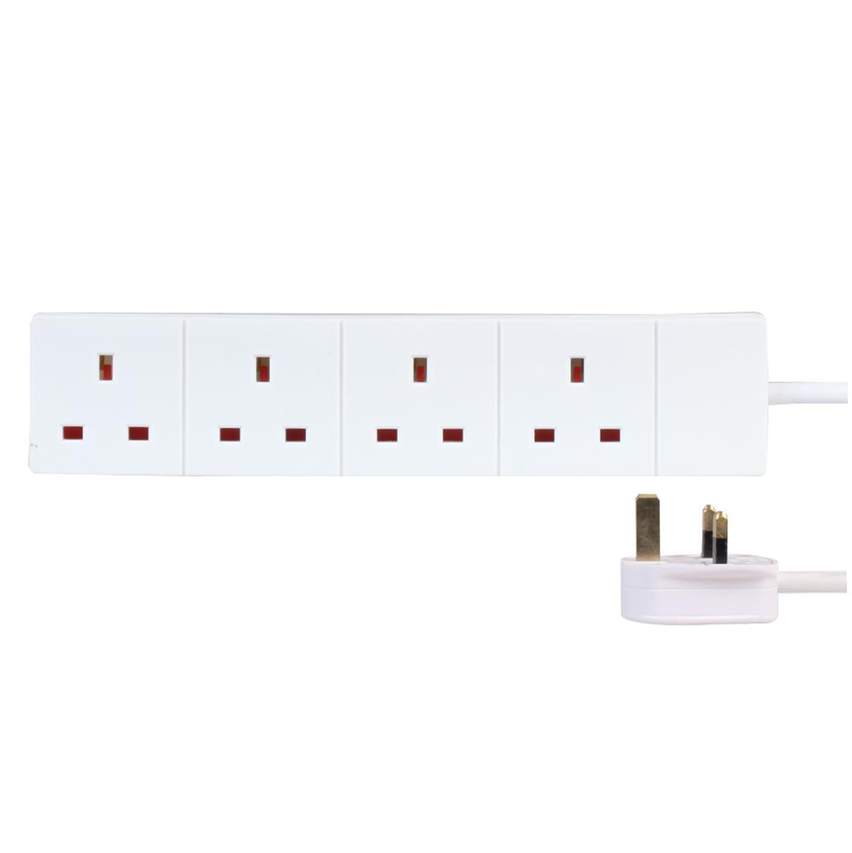 Powerplus 4 Way UK Extension Lead with 1m Cable (1332)