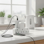 Powerplus T Shaped 3-Way UK Plug Adaptor (1086)
