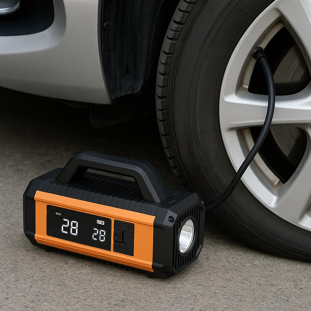 Ven-Dens Car All-in-One Jump Starter & Air Pump (VD-CP010)