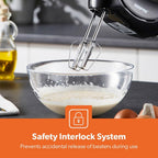Geepas 150W Black Hand Mixer 7 Speed (GHM43012UK-BK)