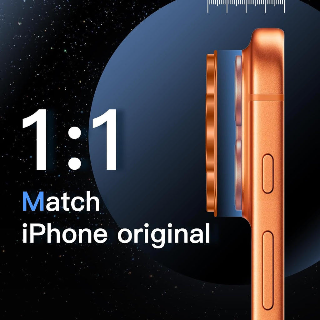 Ven-Dens Camera Lens Protector for iPhone 17 Pro Max 6.9" Orange (VD-CL06)