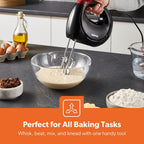 Geepas 150W Black Hand Mixer 7 Speed (GHM43012UK-BK)