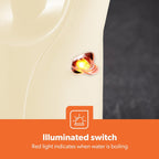 Geepas 1.7L Cordless Electric Kettle Beige (GK38029UK-BG)