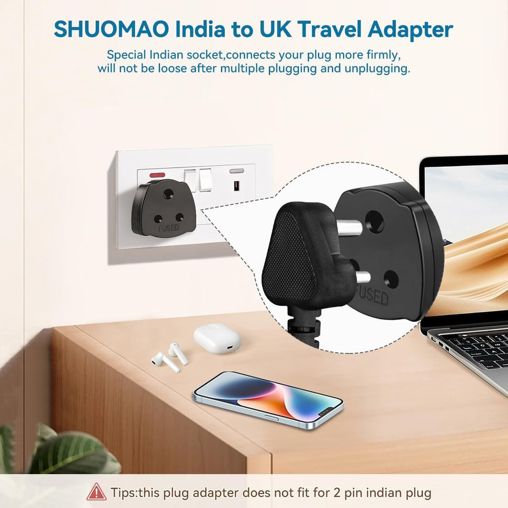 Powerplus India to UK Adaptor (1371)