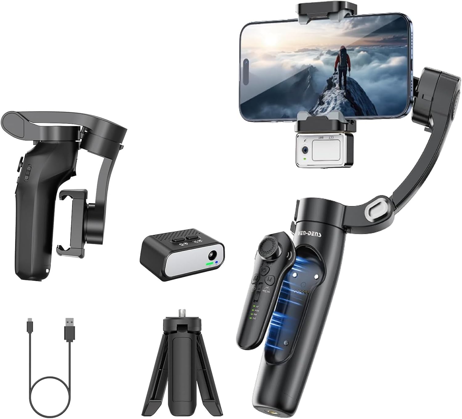 Ven-Dens AI Smartphone Gimbal Stabiliser (VD-SS11)