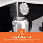 Geepas 1.8L Stainless Steel Electric Cordless Kettle (GK5466)