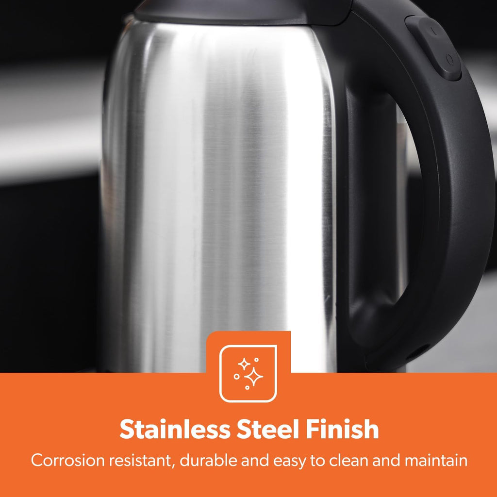 Geepas 1.8L Stainless Steel Electric Cordless Kettle (GK5466)