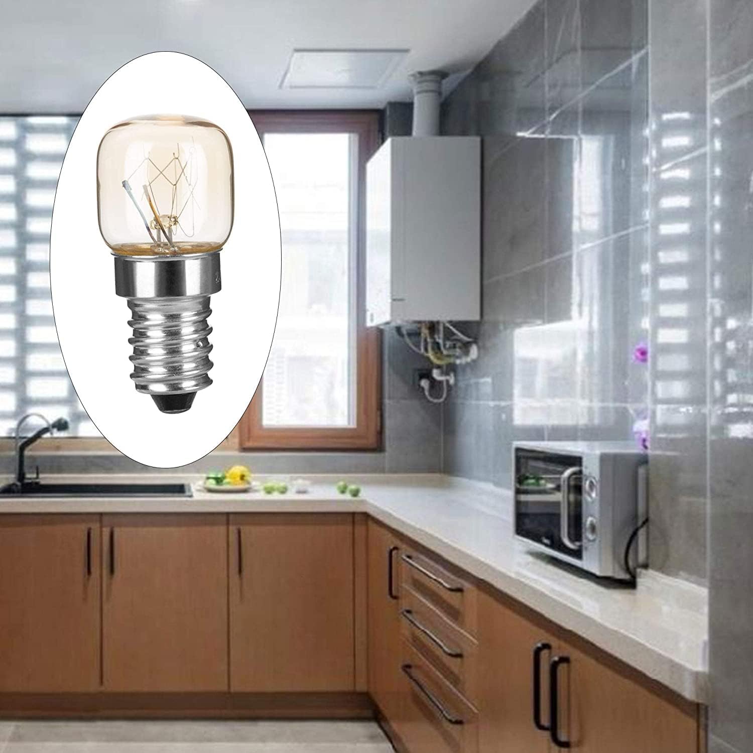 Powerplus Oven Bulbs 15W E14 SES Clear 2 Pack (3229)
