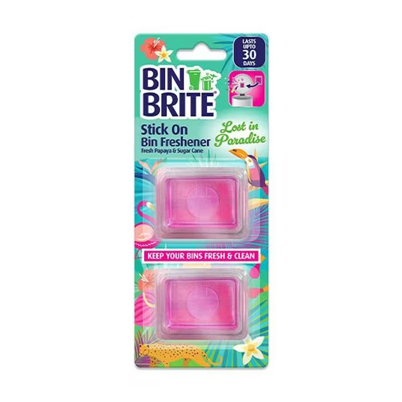 Bin Brite Stick-On Bin Freshener 2 Pack Lost in Paradise