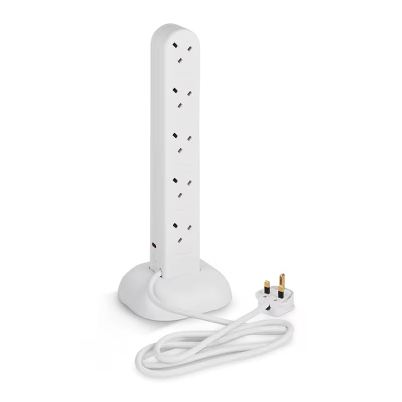 Securlec 10 Way Power Tower Extension Lead with 1m Cable (SL9040)