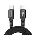 Ven-Dens Black Fast Charging Cable Type-C to Type-C 1.5M (VD-DC105)