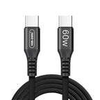 Ven-Dens Black Fast Charging Cable Type-C to Type-C 1.5M (VD-DC105)