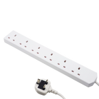 Powerplus 6-Gang UK Extension Lead with 2m Cable (1008/1342)