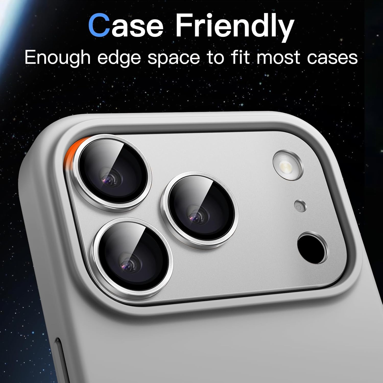 Ven-Dens Camera Lens Protector for iPhone 17 Pro Max 6.9" Silver (VD-CL06)
