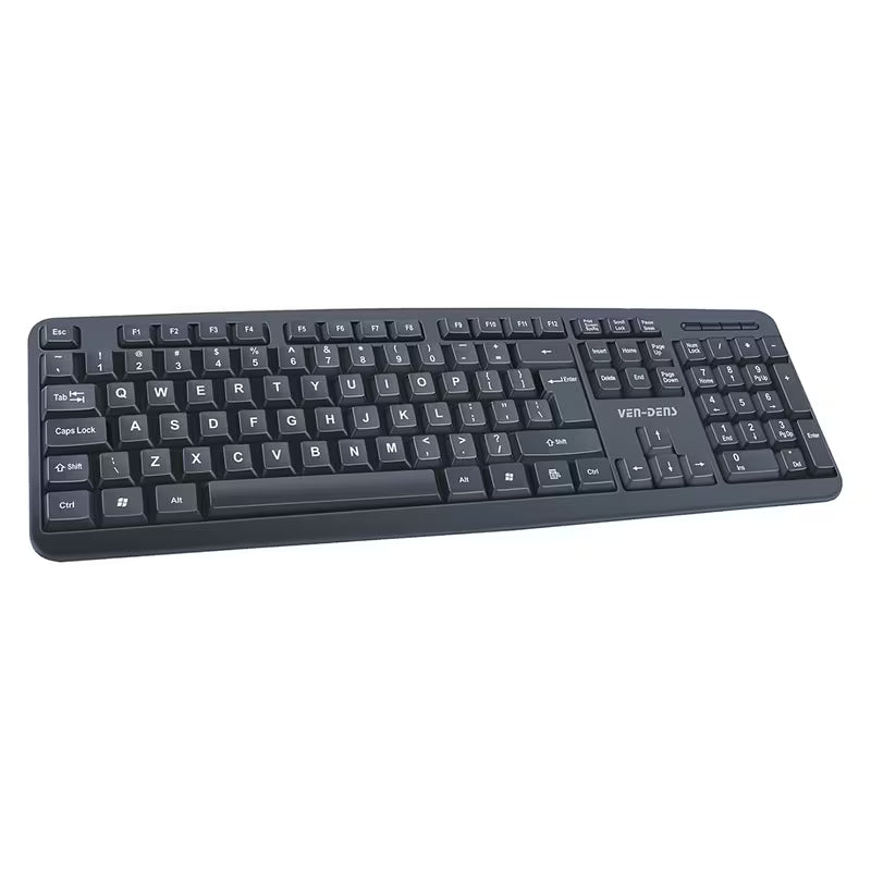 Ven-Dens USB Wired Full Size Office Keyboard (VD-KB004)