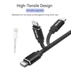 Ven-Dens Black Fast Charging Cable Lightning to USB-A 1.5M (VD-DC102)