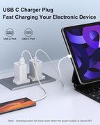Ven-Dens 20W Fast Charger USB-C & USB-A Dual Port (SP-TC13AAC White)