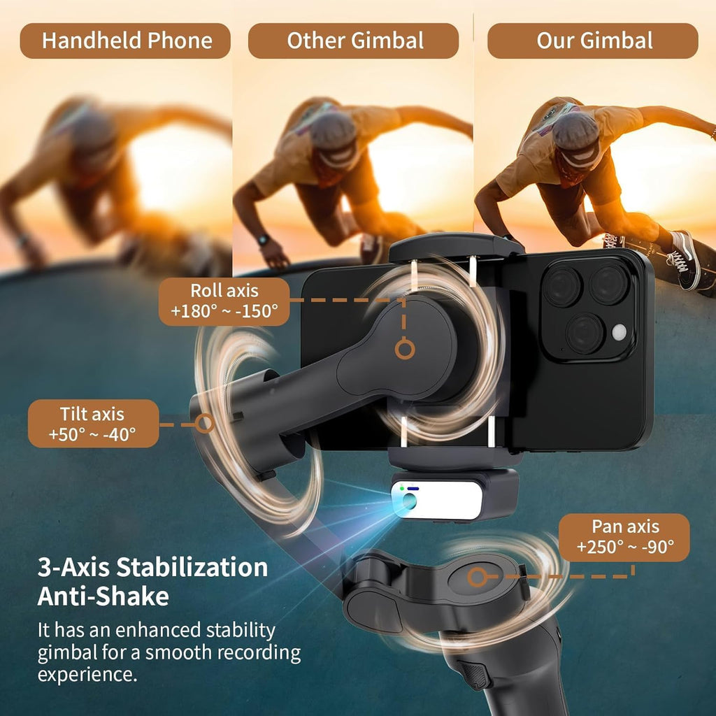 Ven-Dens AI Smartphone Gimbal Stabiliser (VD-SS11)