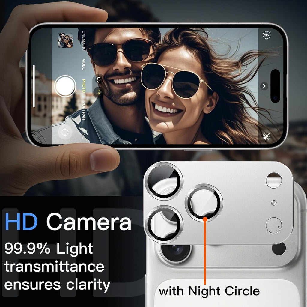 Ven-Dens Camera Lens Protector for iPhone 17 Pro Max 6.9" Silver (VD-CL06)