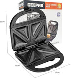 Geepas Two Slice Sandwich Maker 750W (GSM36533UK)