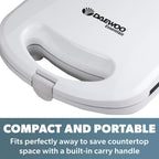 Daewoo Essentials 2 Slice Sandwich Toaster (SDA1037)
