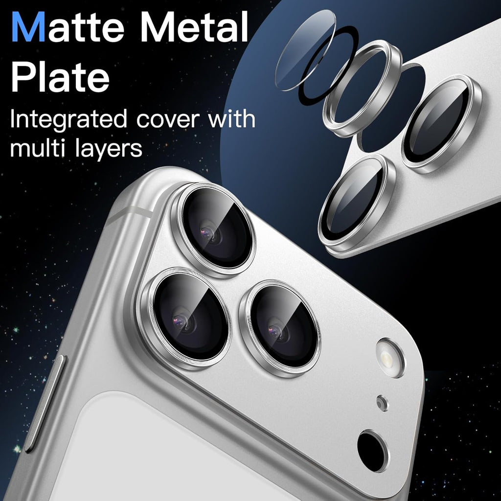 Ven-Dens Camera Lens Protector for iPhone 17 Pro Max 6.9" Silver (VD-CL06)