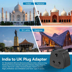 Powerplus India to UK Adaptor (1371)