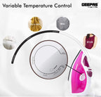 Geepas Steam Iron 1300W Pink (GSI7808)