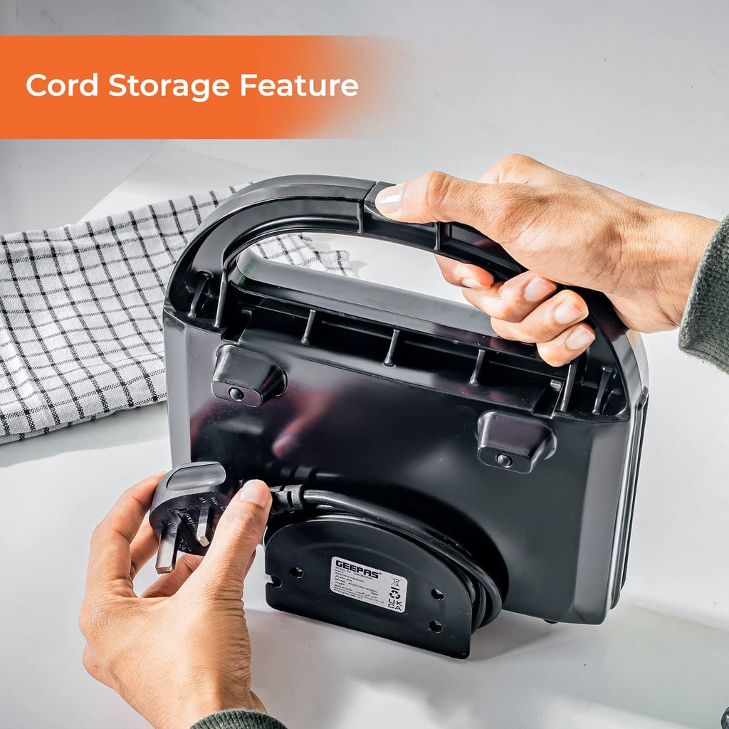Geepas Two Slice Sandwich Maker 750W (GSM36533UK)