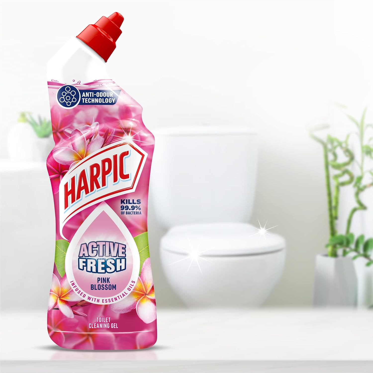 Harpic Active Fresh Toilet Cleaning Gel 750ml Pink Blossom