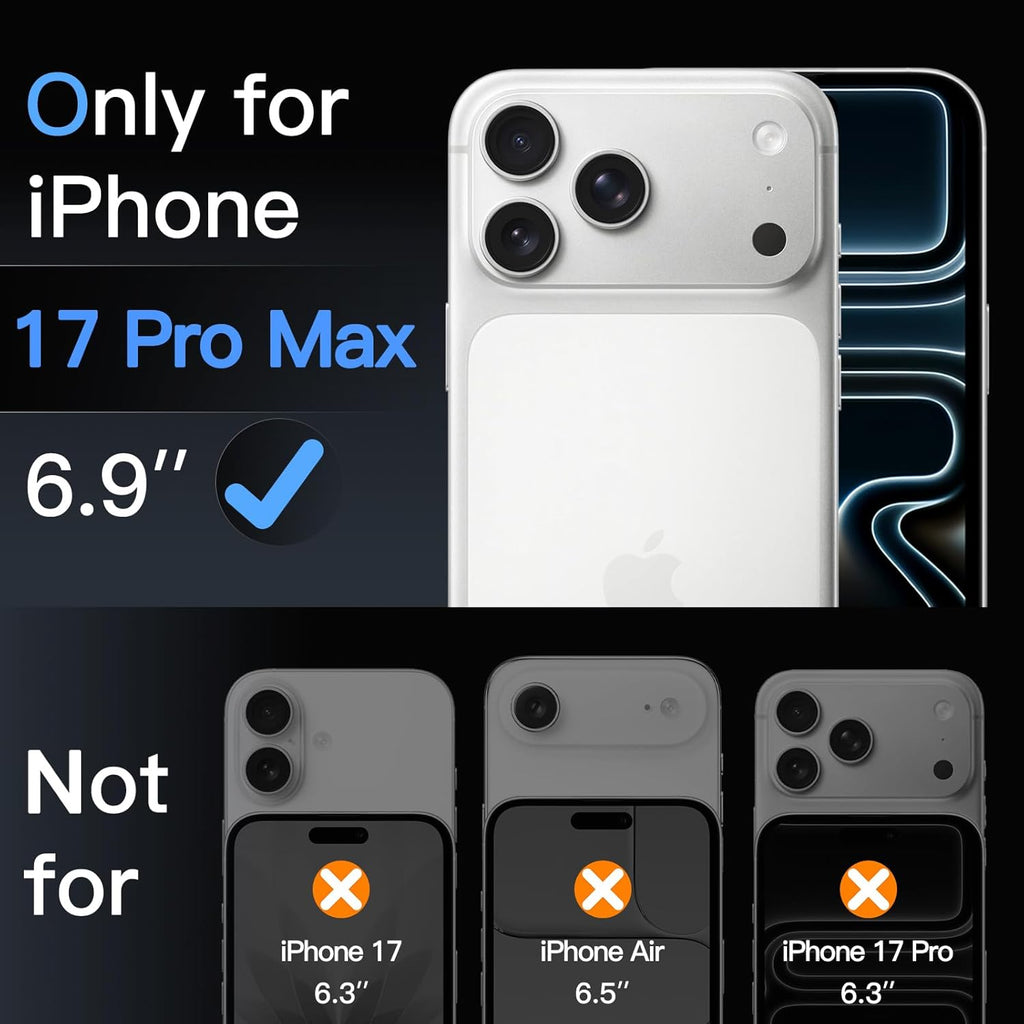 Ven-Dens Camera Lens Protector for iPhone 17 Pro Max 6.9" Silver (VD-CL06)