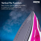 Geepas Steam Iron 1300W Pink (GSI7808)