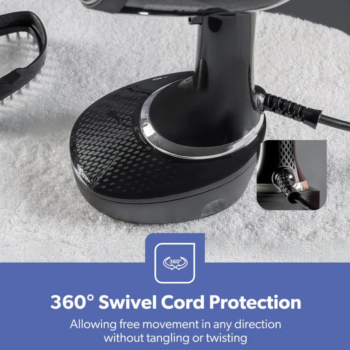Geepas 1500W Black Handheld Garment Steamer 400ml (GGS25040UK)