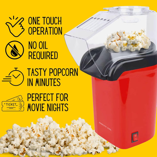 Domestic King 1200W Popcorn Maker (DK18049)