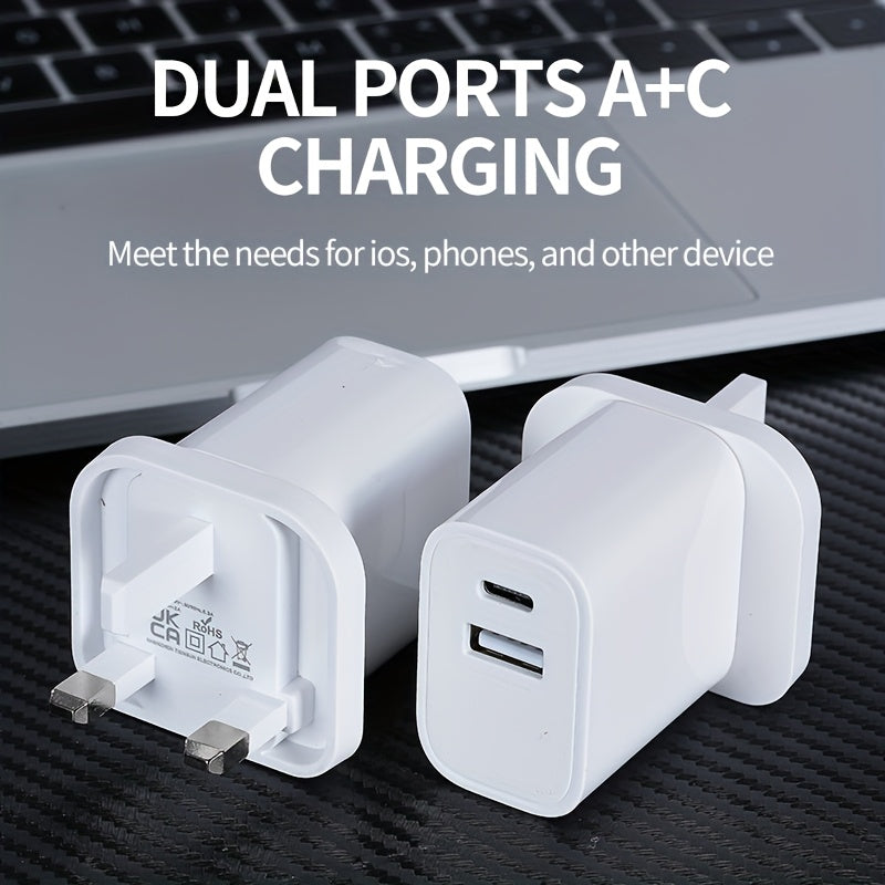 Powerplus USB-A & USB-C Plug Charger (9163)