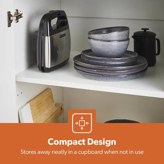 Geepas 2-Slice Non-Stick Panini Sandwich Press & Grill (GGM6001)