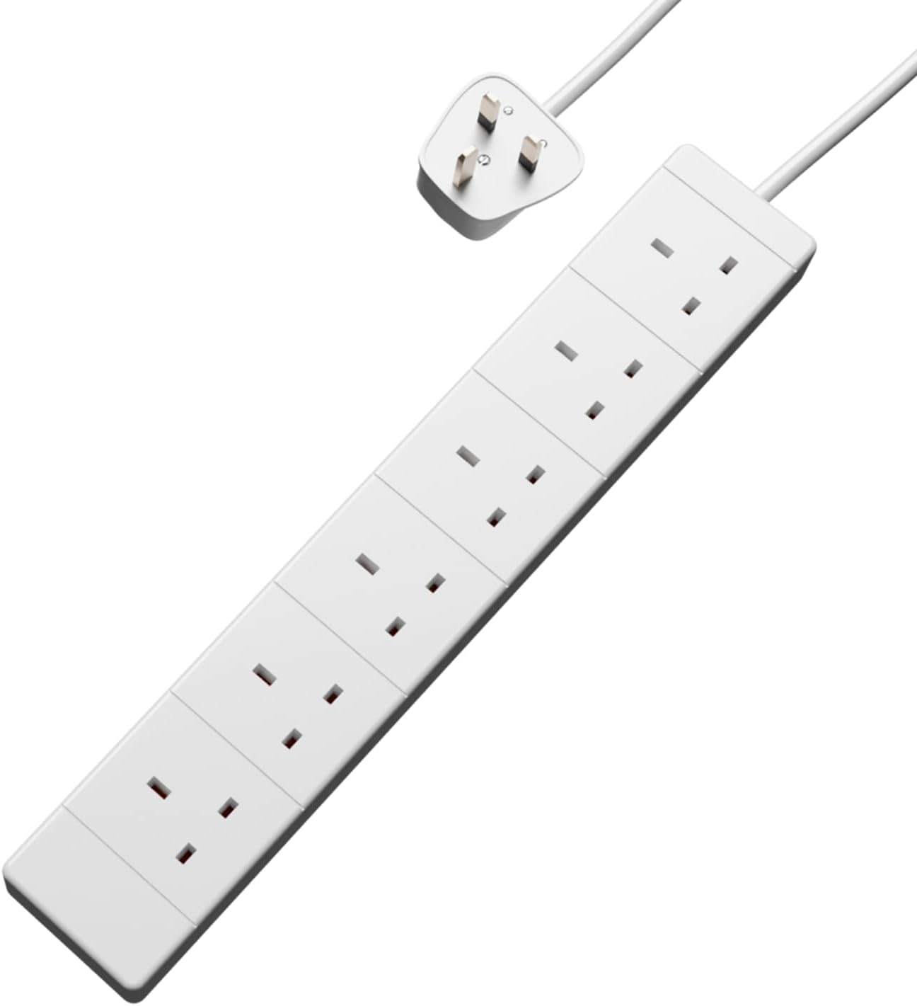 Securlec 6-Gang UK Extension Lead with 2m Cable