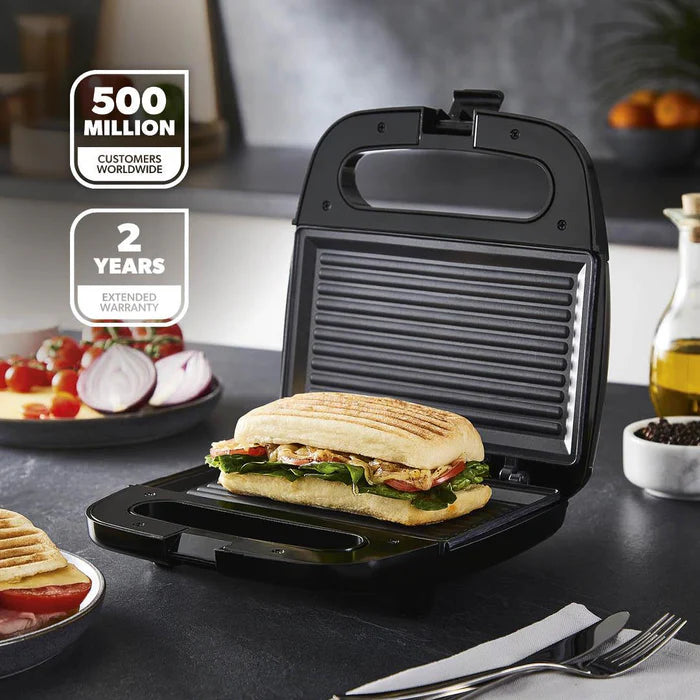 Geepas 2-Slice Non-Stick Panini Sandwich Press & Grill (GGM6001)