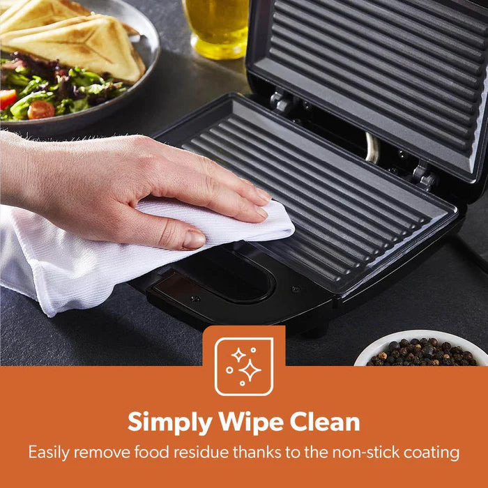 Geepas 2-Slice Non-Stick Panini Sandwich Press & Grill (GGM6001)
